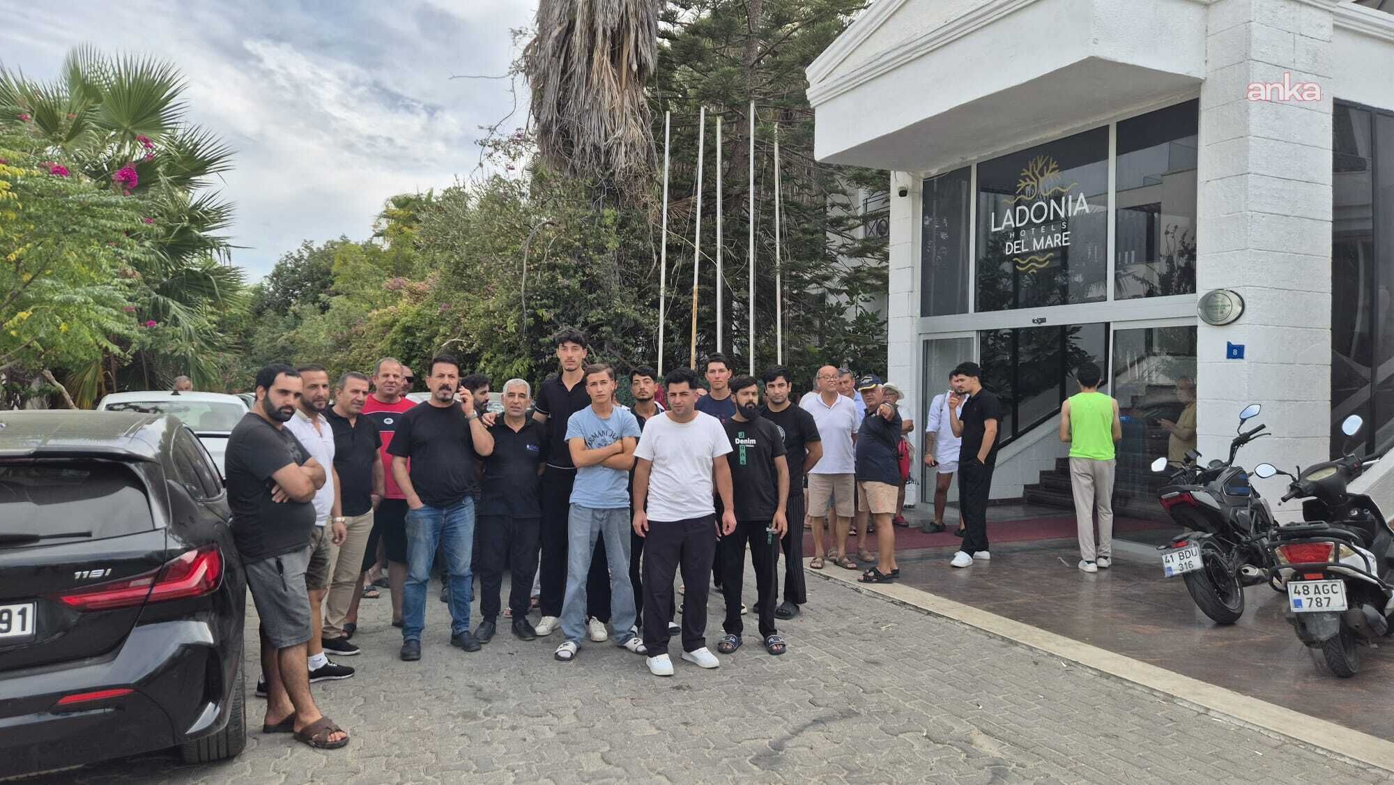 Bodrum'da bir otelde turistler de işçiler de kapının önüne konuldu