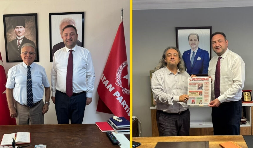 Yeniden Refah ve Vatan’ı ziyaret etti… Gümrükçü’den siyasi nezaket buluşmaları