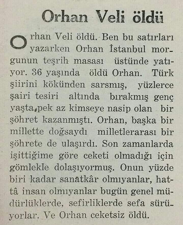 İzmir Milletvekili Ösen’in ‘müze' önerisine ret: Bakanlık Orhan Veli'nin hatırasına sahip çıkmadı!