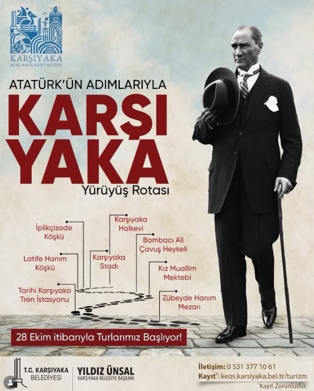 Karşıyaka’da kültür gezileri sürüyor: Atatürk’ün izinde tarihe yolculuk