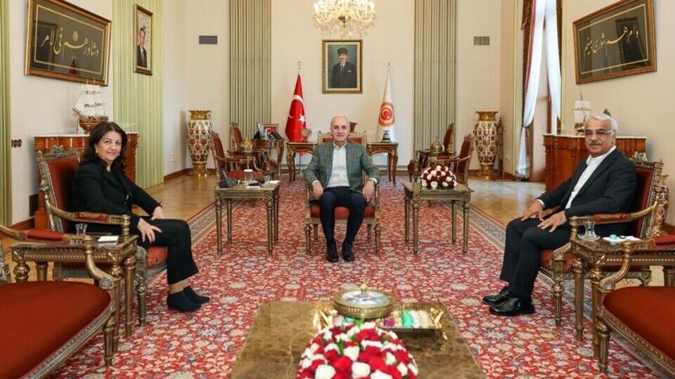 İmralı heyeti TBMM Başkanı Kurtulmuş ile görüştü