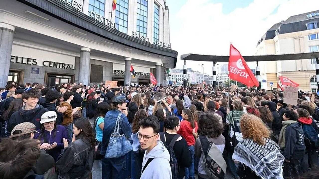 Öğrenci eylemleri Belçika’ya sıçradı: 107 gözaltı, 27 tutuklama!