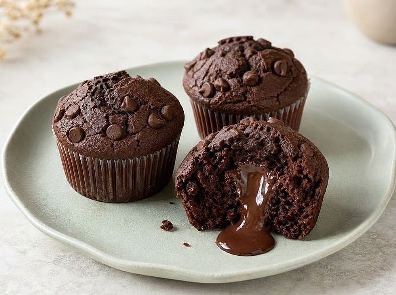 Çay ve kahvenin yanına çok yakışıyor: Çikolatalı muffin tarifi-1