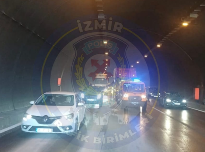 O istikameti kullanacaklar dikkat: Bayraklı Büyük Tünel’de kaza!