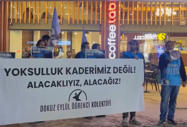 Dokuz Eylül öğrencileri 'barınamıyoruz' dedi: Yürüyüşe müdahale edildi