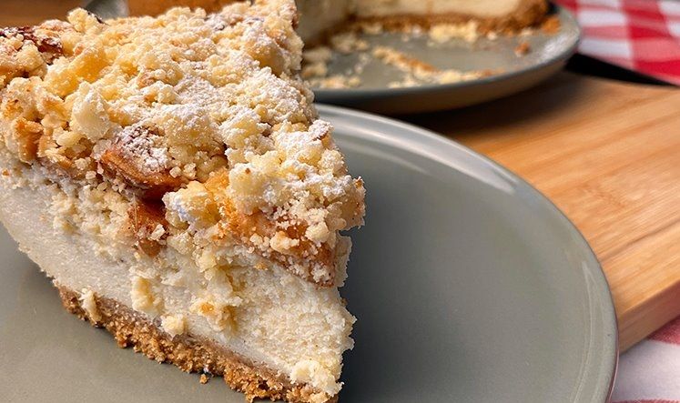 Elma ve tarçının eşsiz uyumu: Elmalı crumble cheesecake nasıl yapılır?-1