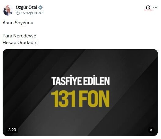 Özel’den fon krizi videosu: Asrın soygununa giden yol nasıl döşendi?