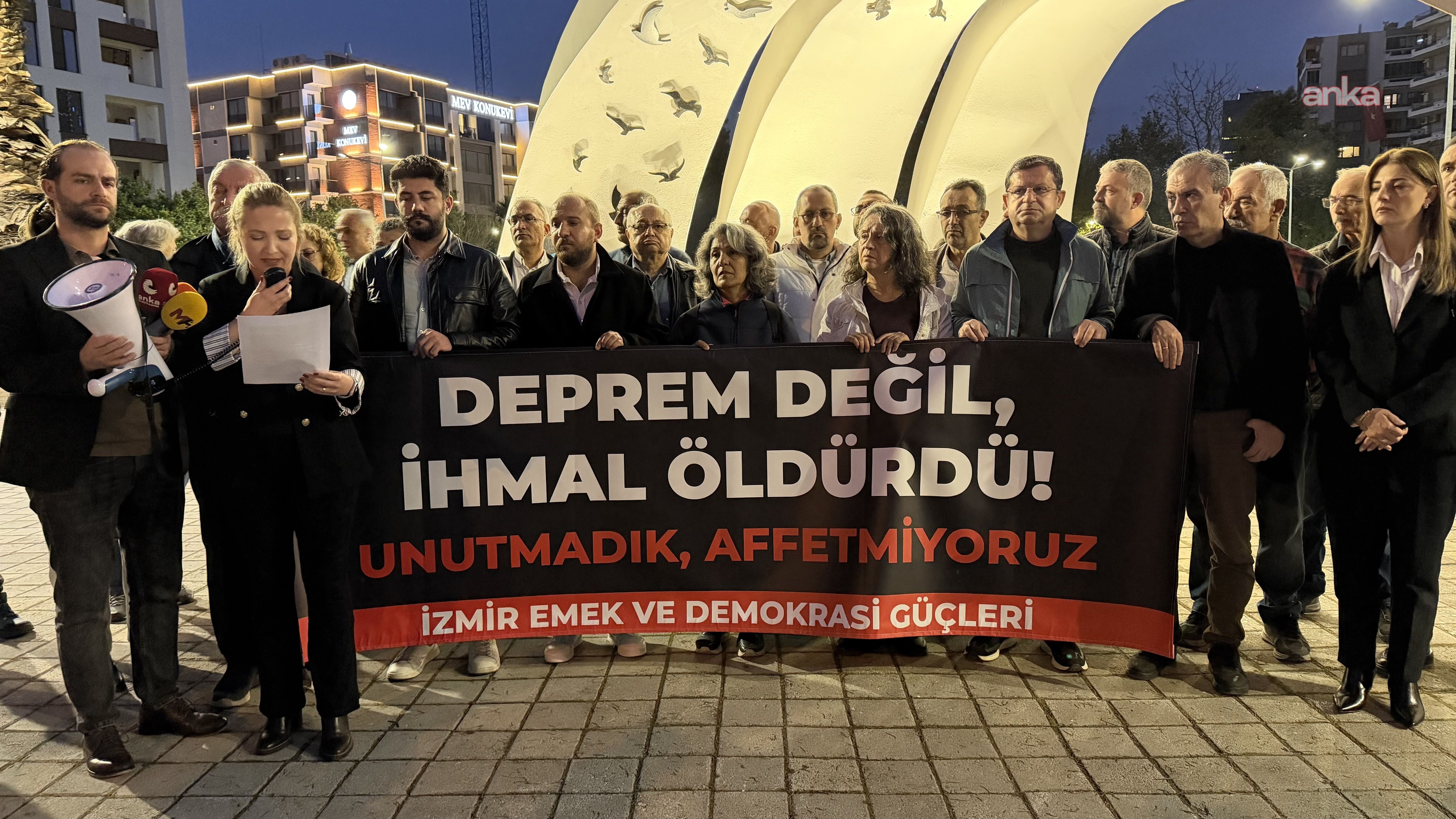 İzmir depreminin 6'ncı yılı... Yaşamını kaybeden 117 kişi Bayraklı'da anıldı
