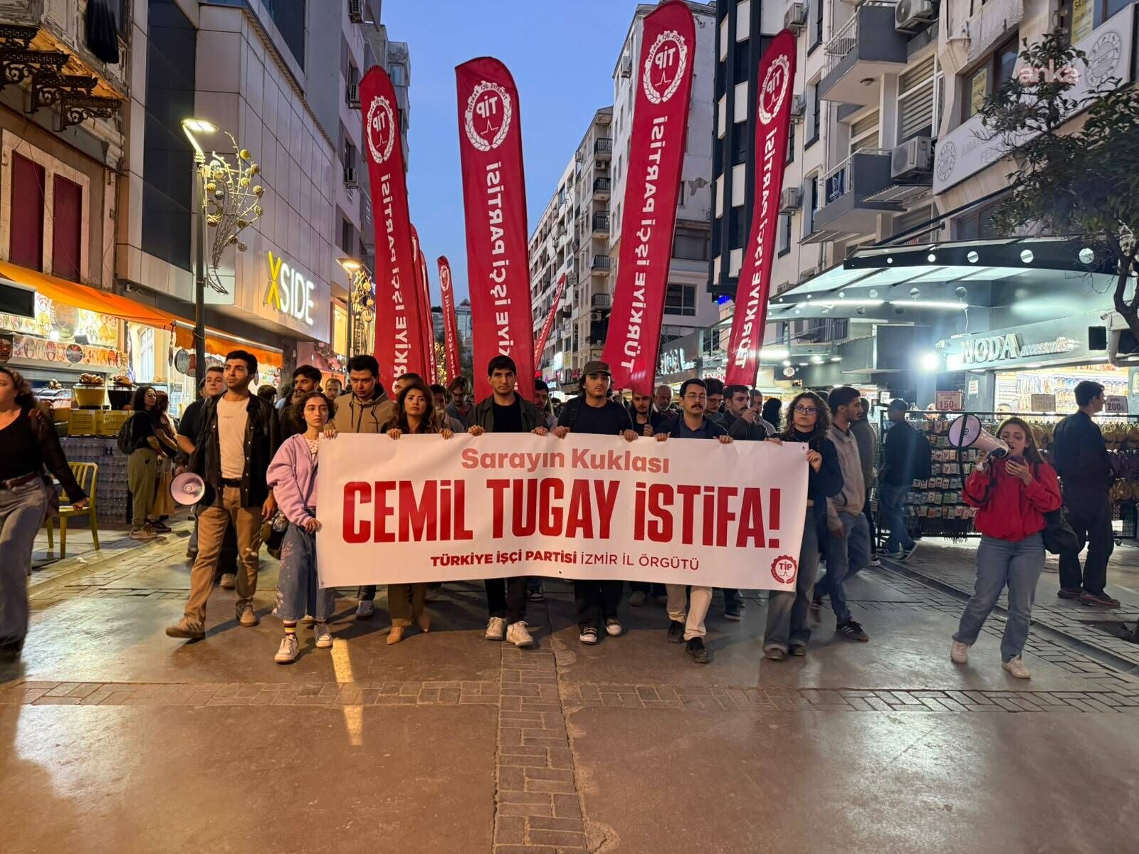 TİP İzmir’den Tugay protestosu: Oyunu aldığı halkın umuduna pusu kurdu